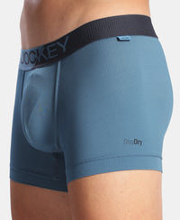 Microfiber Mesh Elastane Stretch Performance Trunk with StayDry Technology - Move Blue