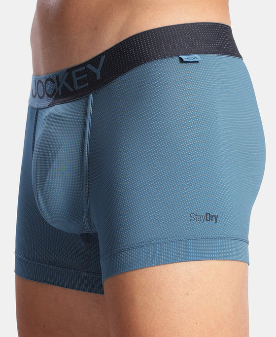 Microfiber Mesh Elastane Stretch Performance Trunk with StayDry Technology - Move Blue