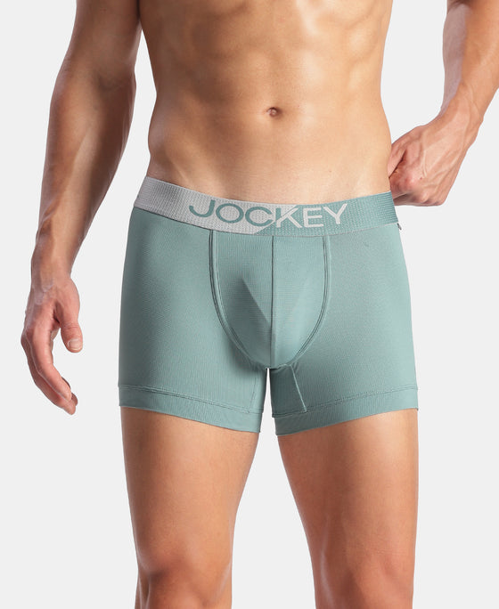Microfiber Mesh Elastane Stretch Performance Trunk with StayDry Technology - New Burg Green