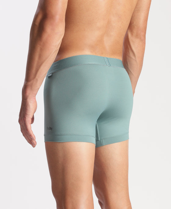 Microfiber Mesh Elastane Stretch Performance Trunk with StayDry Technology - New Burg Green