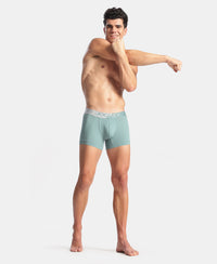 Microfiber Mesh Elastane Stretch Performance Trunk with StayDry Technology - New Burg Green