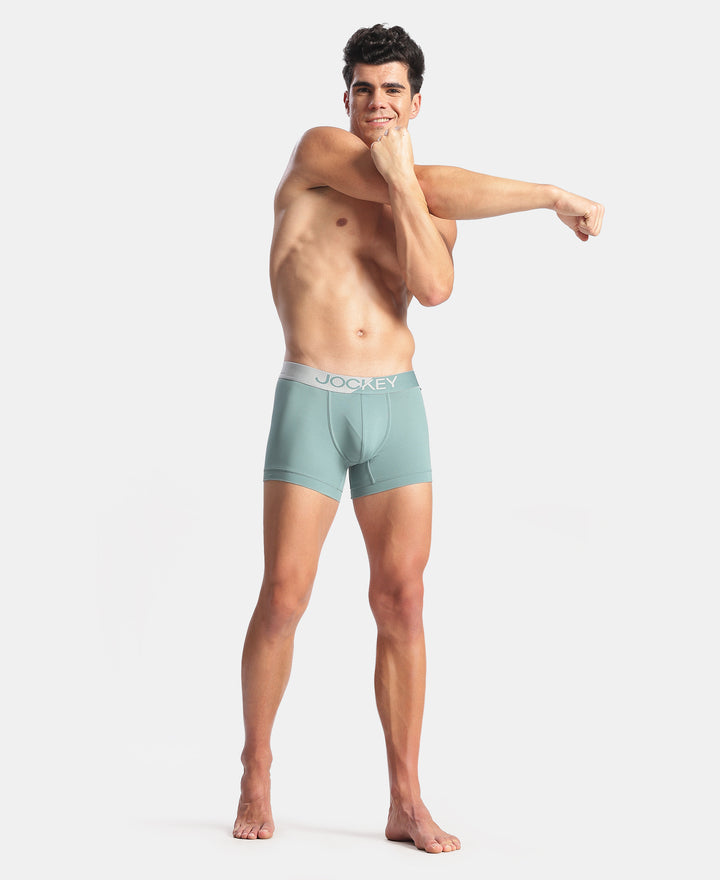 Microfiber Mesh Elastane Stretch Performance Trunk with StayDry Technology - New Burg Green