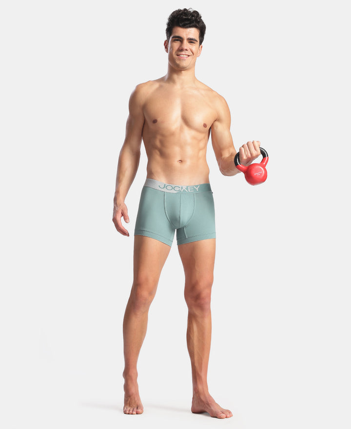 Microfiber Mesh Elastane Stretch Performance Trunk with StayDry Technology - New Burg Green
