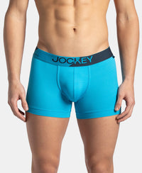 Microfiber Mesh Elastane Stretch Performance Trunk with StayDry Technology - Tropical Sea