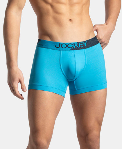 Microfiber Mesh Elastane Stretch Performance Trunk with StayDry Technology - Tropical Sea