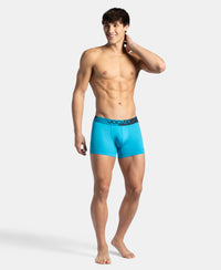 Microfiber Mesh Elastane Stretch Performance Trunk with StayDry Technology - Tropical Sea