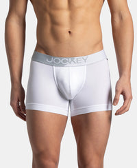 Microfiber Mesh Elastane Stretch Performance Trunk with StayDry Technology - White