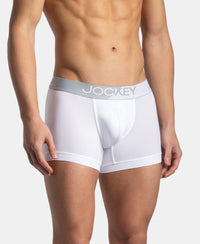 Microfiber Mesh Elastane Stretch Performance Trunk with StayDry Technology - White