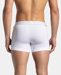 Microfiber Mesh Elastane Stretch Performance Trunk with StayDry Technology - White