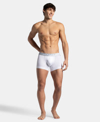 Microfiber Mesh Elastane Stretch Performance Trunk with StayDry Technology - White