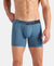 Microfiber Mesh Elastane Stretch Performance Boxer Brief with StayDry Technology - Move Blue