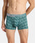 Microfiber Mesh Elastane Stretch Printed Performance Trunk with StayDry Technology - Burg Green