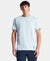 Super Combed Cotton Blend Solid Round Neck Half Sleeve T-Shirt with Breathable Mesh - Skyway