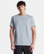Super Combed Cotton Blend Solid Round Neck Half Sleeve T-Shirt with Breathable Mesh - Weathervane