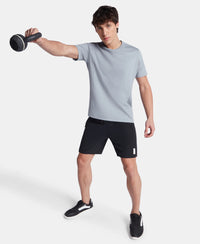 Super Combed Cotton Blend Solid Round Neck Half Sleeve T-Shirt with Breathable Mesh - Weathervane