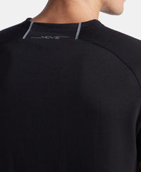 Super Combed Cotton Blend Graphic Printed Round Neck Half Sleeve T-Shirt with Stay Fresh Treatment - Black New