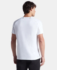 Super Combed Cotton Blend Graphic Printed Round Neck Half Sleeve T-Shirt with Stay Fresh Treatment - White New
