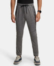 Microfiber Elastane Stretch Jogger with Zipper Pockets and StayDry Treatment - Black Grindle-1