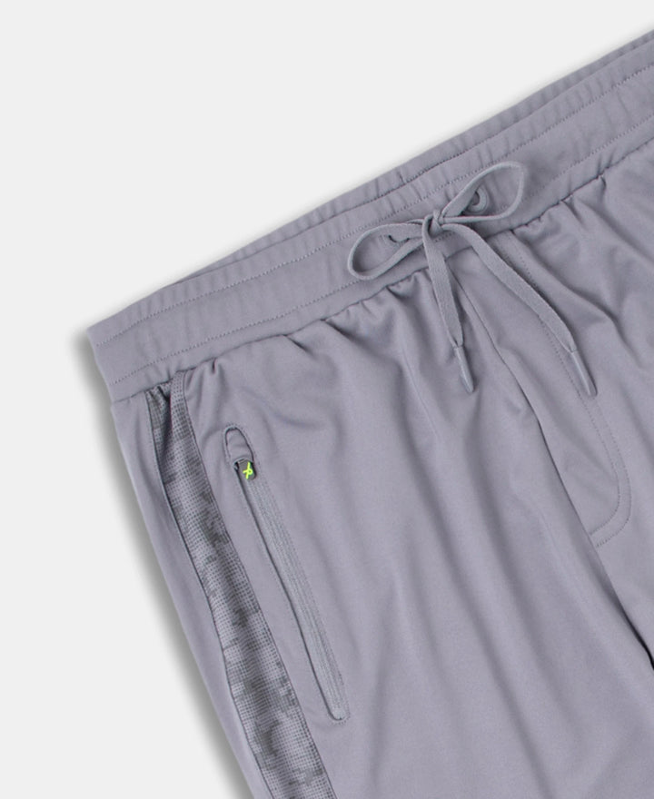 Microfiber Elastane Stretch Jogger with Zipper Pockets and StayDry Treatment - CP Grey