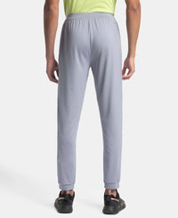 Microfiber Elastane Stretch Jogger with Zipper Pockets and StayDry Treatment - CP Grey