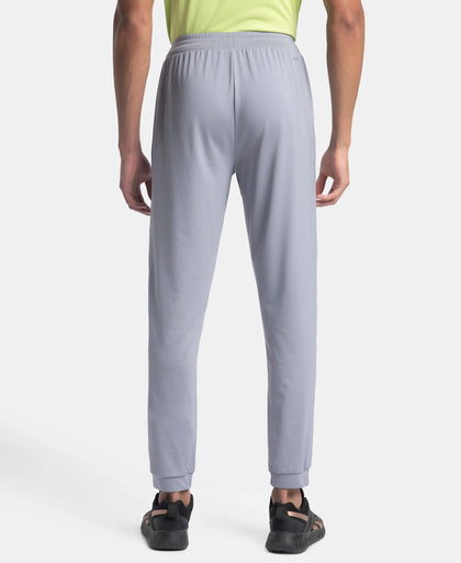 Microfiber Elastane Stretch Jogger with Zipper Pockets and StayDry Treatment - CP Grey
