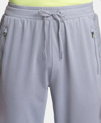 Microfiber Elastane Stretch Jogger with Zipper Pockets and StayDry Treatment - CP Grey