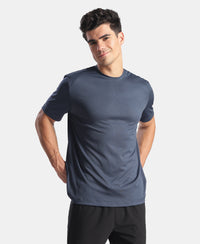 Microfiber Fabric Round Neck Half Sleeve Tshirt with Breathable Mesh - Spellbound