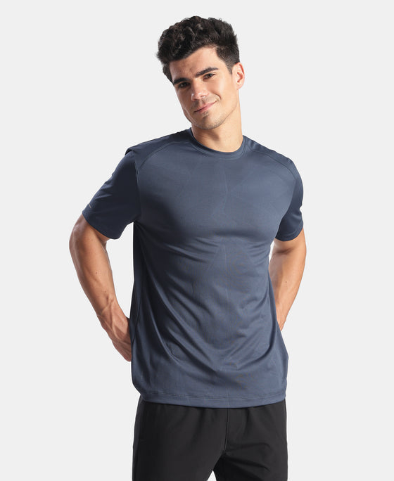 Microfiber Fabric Round Neck Half Sleeve Tshirt with Breathable Mesh - Spellbound