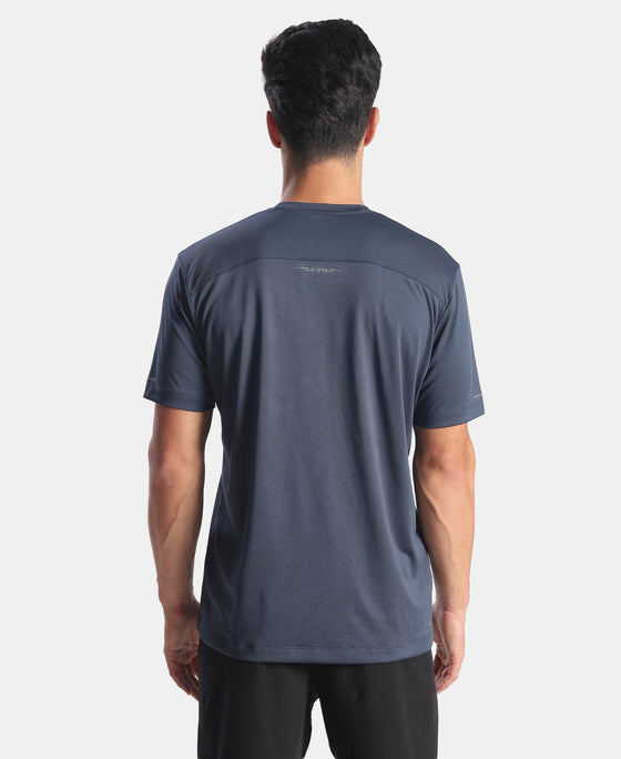 Microfiber Fabric Round Neck Half Sleeve Tshirt with Breathable Mesh - Spellbound