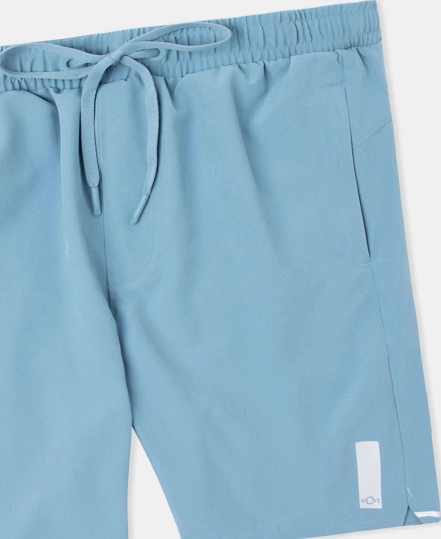 Recycled Microfiber Elastane Stretch Solid Shorts with Zipper Pockets and StayFresh Treatment - Provincial Blue
