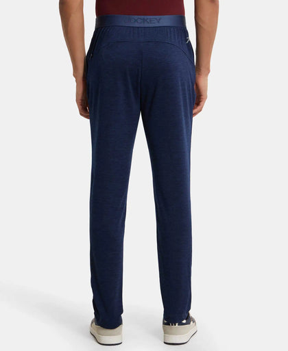 Lightweight Microfiber Trackpant with Zipper Pockets and StayFresh Treatment - Insignia Blue-3