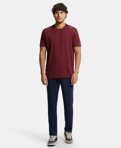 Lightweight Microfiber Trackpant with Zipper Pockets and StayFresh Treatment - Insignia Blue-4