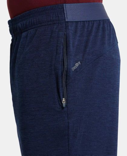 Lightweight Microfiber Trackpant with Zipper Pockets and StayFresh Treatment - Insignia Blue-7
