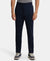 Lightweight Microfiber Trackpant with Zipper Pockets and StayFresh Treatment - Navy-1