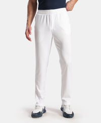 Lightweight Microfiber Trackpant with Zipper Pockets and StayFresh Treatment - White