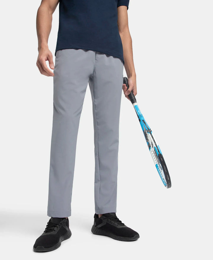 Recycled Microfiber Elastane Stretch Trackpant with Zipper Pockets and StayFresh Treatment - Weathervane