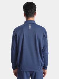 Microfiber Fabric Jacket with StayFresh Treatment - Navy & Grey
