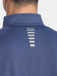 Microfiber Fabric Jacket with StayFresh Treatment - Navy & Grey