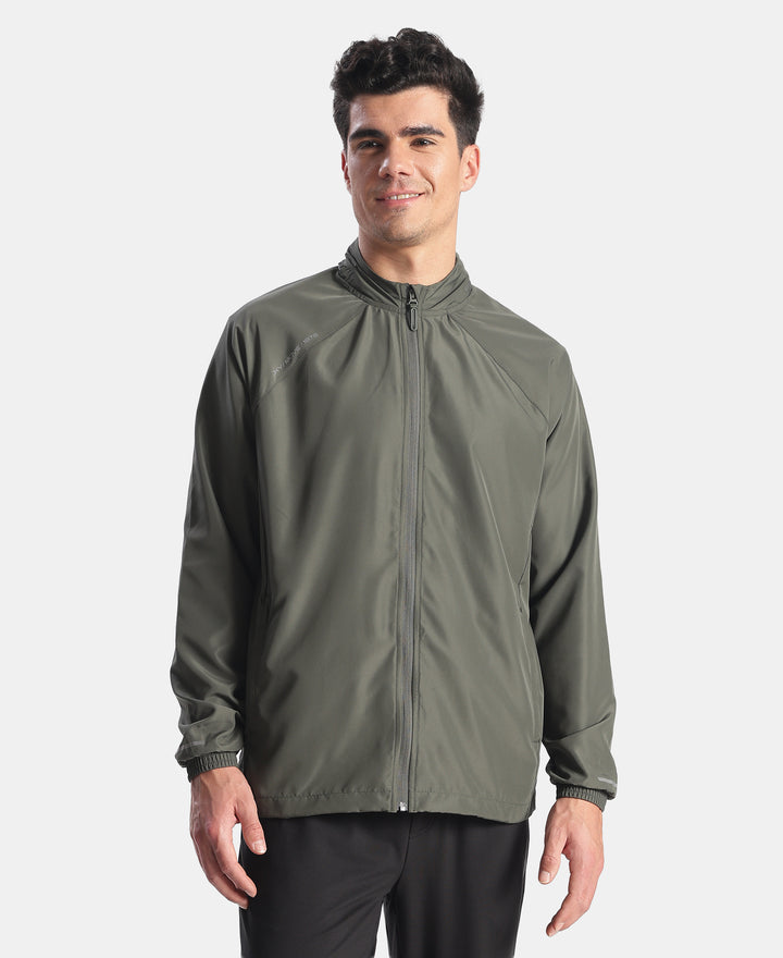 Microfiber Water Resistant Convertible Hoodie Jacket - T Green