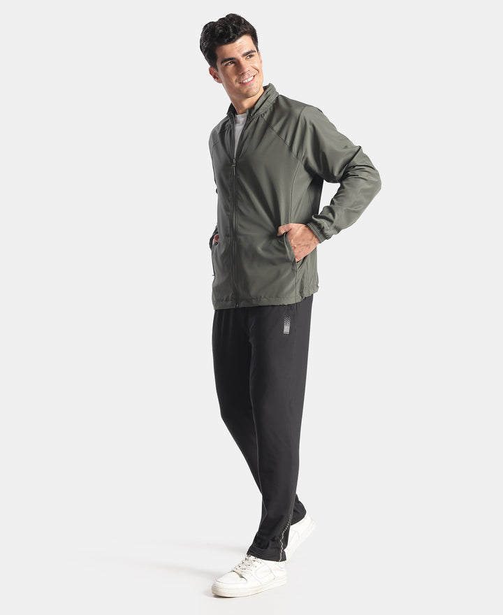 Microfiber Water Resistant Convertible Hoodie Jacket - T Green