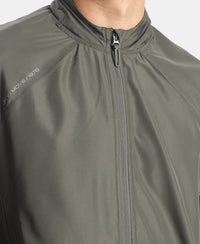 Microfiber Water Resistant Convertible Hoodie Jacket - T Green