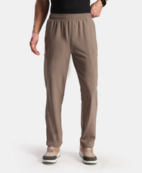 Recycled Microfiber Elastane Stretch Cargo Trackpant with StayFresh Treatment - Dark Khaki