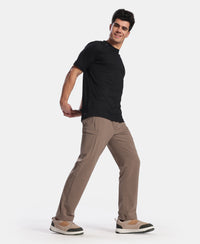 Recycled Microfiber Elastane Stretch Cargo Trackpant with StayFresh Treatment - Dark Khaki