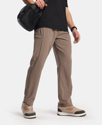 Recycled Microfiber Elastane Stretch Cargo Trackpant with StayFresh Treatment - Dark Khaki
