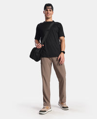 Recycled Microfiber Elastane Stretch Cargo Trackpant with StayFresh Treatment - Dark Khaki