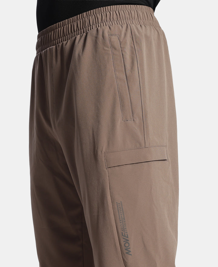 Recycled Microfiber Elastane Stretch Cargo Trackpant with StayFresh Treatment - Dark Khaki