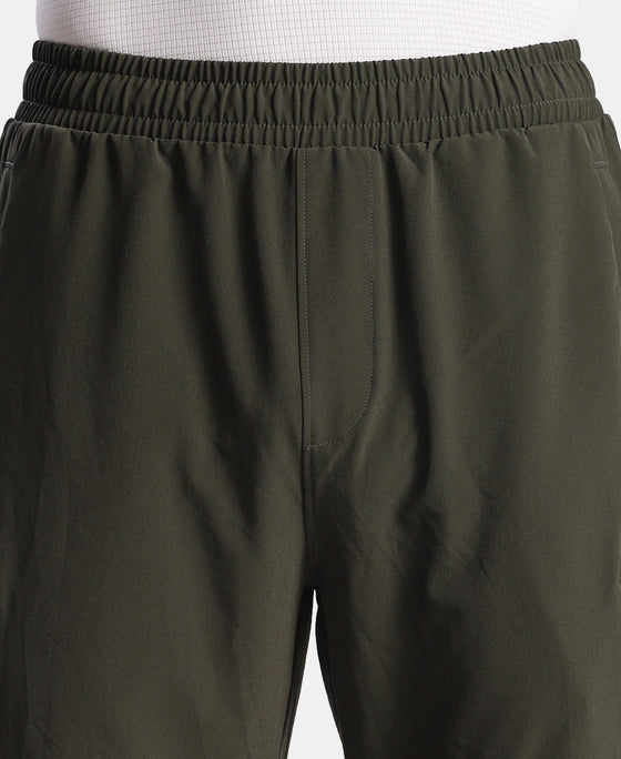 Recycled Microfiber Elastane Stretch Cargo Trackpant with StayFresh Treatment - Olive