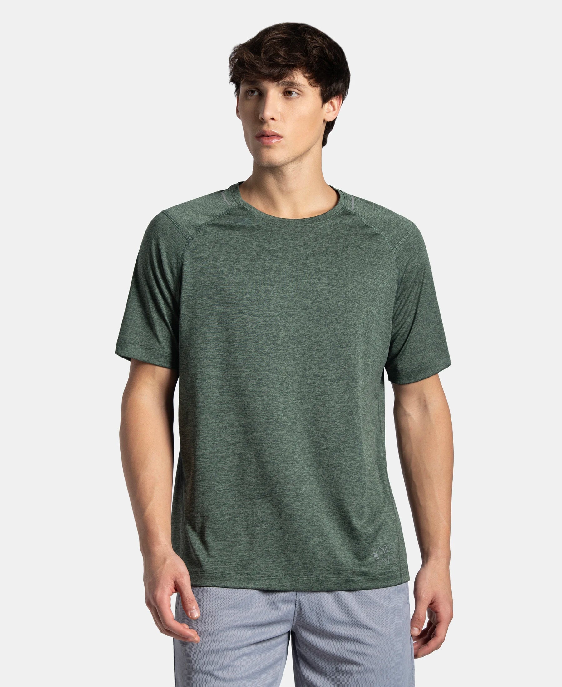 Buy Microfiber Fabric Round Neck Half Sleeve T-Shirt with StayDry Tech ...