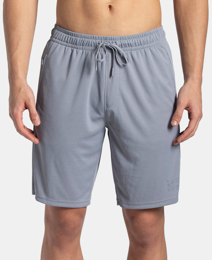 Lightweight and Breathable Microfiber Shorts with StayFresh Treatment - Grey