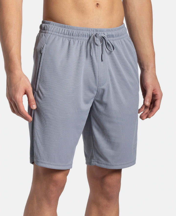 Lightweight and Breathable Microfiber Shorts with StayFresh Treatment - Grey